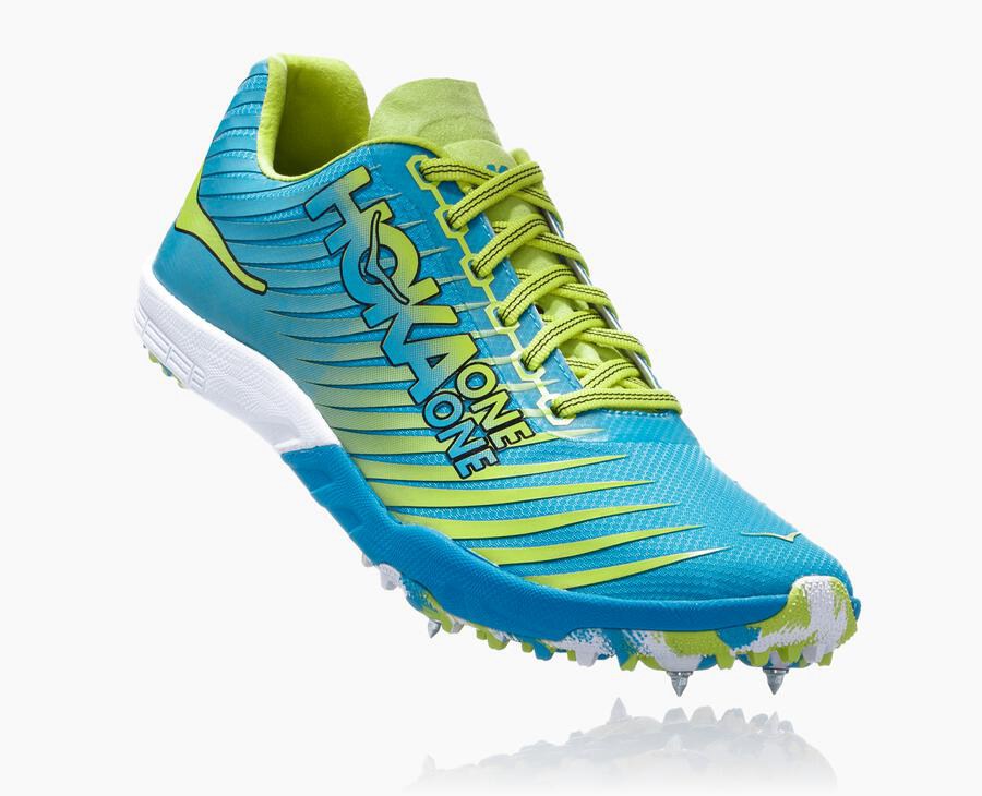 Tennis Hoka One One Evo Xc Femme - Bleu/Vert - RUD-761298